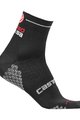 CASTELLI Klassische Fahrradsocken - ROSA CORSA DUE LADY - Schwarz