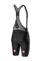 CASTELLI Kurze Fahrradhose mit Trägern - PROTECT RACE - Schwarz