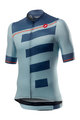 CASTELLI Kurzarm Fahrradtrikot - TROFEO - Blau/Hellblau