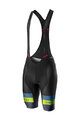 CASTELLI Kurze Fahrradhose mit Trägern - COMPETIZIONE - Grün/Schwarz