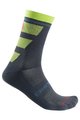 CASTELLI Klassische Fahrradsocken - TROFEO 15 - Grau/Blau/Hellgrün