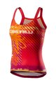 CASTELLI Fahrrad-Muskelshirt - UPF0 LADY - mehrfarbig/Orange