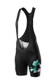 CASTELLI Kurze Fahrradhose mit Trägern - FIORITA LADY - Schwarz