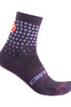 CASTELLI Klassische Fahrradsocken - PUNTINI LADY - Lila
