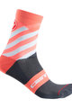 CASTELLI Klassische Fahrradsocken - TALENTO W LADY - Rosa/Grau