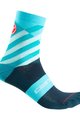 CASTELLI Klassische Fahrradsocken - TALENTO W LADY - Blau/Türkis