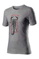 CASTELLI Kurzarm Fahrrad-Shirt - LOGO - Grau