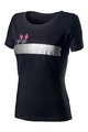 CASTELLI Kurzarm Fahrrad-Shirt - LOGO W LADY - Schwarz