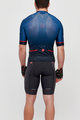 CASTELLI Kurzarm Radtrikot und Shorts - AERO RACE - Blau/Grau