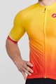 CASTELLI Kurzarm Fahrradtrikot - AERO RACE 6.0 - Rot/Gelb