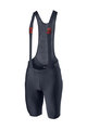 CASTELLI Kurze Fahrradhose mit Trägern - PREMIO - Blau