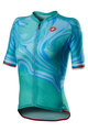 CASTELLI Kurzarm Fahrradtrikot - CLIMBER'S 2.0 LADY - Türkis/Blau