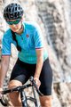 CASTELLI Kurzarm Fahrradtrikot - CLIMBER'S 2.0 LADY - Türkis/Blau