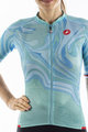 CASTELLI Kurzarm Fahrradtrikot - CLIMBER'S 2.0 LADY - Türkis/Blau