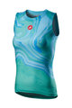 CASTELLI Ärmelloses Fahrrad-Shirt - PRO MESH W LADY - Türkis/Blau