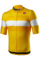 CASTELLI Kurzarm Fahrradtrikot - LA MITICA - Gelb/Weiß