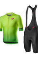 CASTELLI Kurzarm Radtrikot und Shorts - AERO RACE - Schwarz/Grün