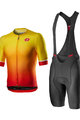 CASTELLI Kurzarm Radtrikot und Shorts - AERO RACE - Gelb/Schwarz