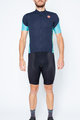 CASTELLI Kurzarm Radtrikot und Shorts - ENTRATA - Schwarz/Blau