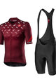 CASTELLI Kurzarm Radtrikot und Shorts - AVANTI II - bordeaux/Schwarz