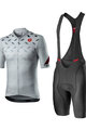 CASTELLI Kurzarm Radtrikot und Shorts - AVANTI - Schwarz/Silber/Grau