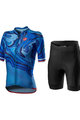 CASTELLI Kurzarm Radtrikot und Shorts - CLIMBER'S 2.0 - Blau/Schwarz