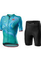 CASTELLI Kurzarm Radtrikot und Shorts - CLIMBER'S 2.0 - Schwarz/Blau