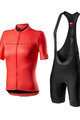 CASTELLI Kurzarm Radtrikot und Shorts - GRADIENT LADY - Schwarz/Rosa