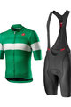 CASTELLI Kurzarm Radtrikot und Shorts - LA MITICA - Grün/Schwarz