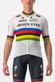 CASTELLI Kurzarm Fahrradtrikot - QUICK-STEP 2022 COMPETIZIONE - Regenbogen/Weiß