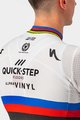 CASTELLI Kurzarm Fahrradtrikot - QUICK-STEP 2022 COMPETIZIONE - Regenbogen/Weiß