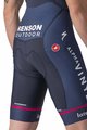 CASTELLI Kurze Fahrradhose mit Trägern - QUICK-STEP 2022 - Blau