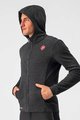 CASTELLI Fahrrad-Kapuzenpullover - MILANO FZ FLEECE - Schwarz