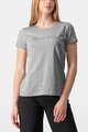 CASTELLI Kurzarm Fahrrad-Shirt - SPRINTER W TEE LADY - Grau