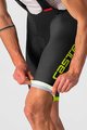 CASTELLI Kurze Fahrradhose mit Trägern - COMPETIZIONE KIT - Gelb/Schwarz