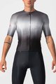 CASTELLI Kurzarm Radtrikot und Shorts - AERO RACE 6.0 - Weiß/Grau/Schwarz