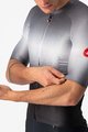 CASTELLI Kurzarm Fahrradtrikot - AERO RACE 6.0 - Grau/Schwarz/Weiß