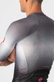 CASTELLI Kurzarm Fahrradtrikot - AERO RACE 6.0 - Grau/Schwarz/Weiß