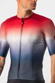 CASTELLI Kurzarm Fahrradtrikot - AERO RACE 6.0 - Rot/Weiß/Blau