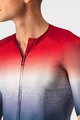 CASTELLI Kurzarm Fahrradtrikot - AERO RACE 6.0 - Rot/Weiß/Blau