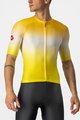 CASTELLI Kurzarm Radtrikot und Shorts - AERO RACE 6.0 - Gelb/Schwarz