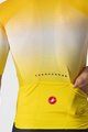 CASTELLI Kurzarm Fahrradtrikot - AERO RACE 6.0 - Gelb/Weiß