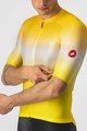 CASTELLI Kurzarm Fahrradtrikot - AERO RACE 6.0 - Gelb/Weiß