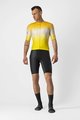 CASTELLI Kurzarm Fahrradtrikot - AERO RACE 6.0 - Gelb/Weiß