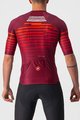 CASTELLI Kurzarm Fahrradtrikot - CLIMBER'S 3.0 - Rot/bordeaux