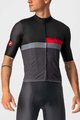 CASTELLI Kurzarm Fahrradtrikot - A BLOCCO - Schwarz/Grau/Rot