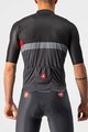 CASTELLI Kurzarm Fahrradtrikot - A BLOCCO - Schwarz/Grau/Rot