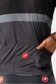 CASTELLI Kurzarm Fahrradtrikot - A BLOCCO - Schwarz/Grau/Rot