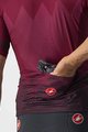 CASTELLI Kurzarm Fahrradtrikot - A TUTTA - bordeaux