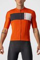 CASTELLI Kurzarm Fahrradtrikot - PROLOGO VII - Elfenbein/Schwarz/Orange